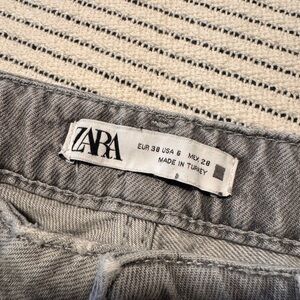 Zara Light Gray Denim Pants
